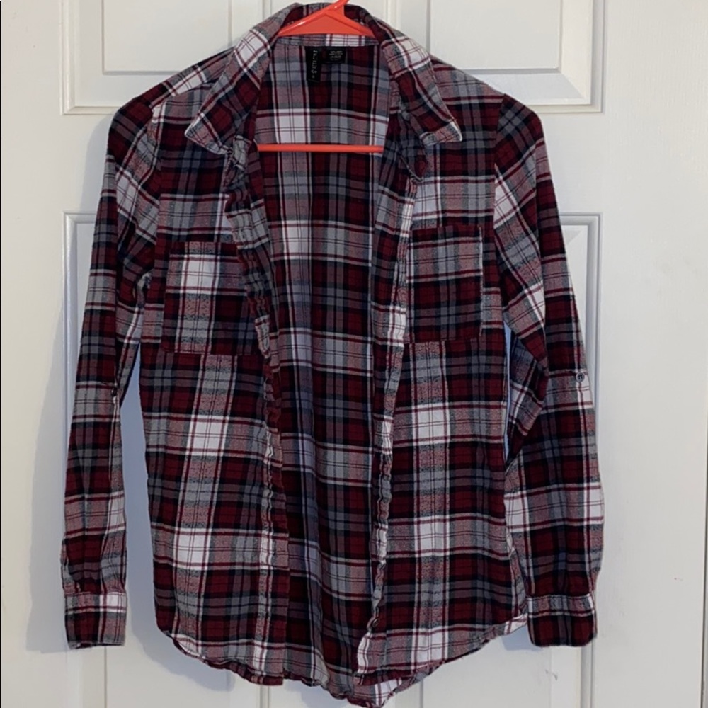 red black white flannel